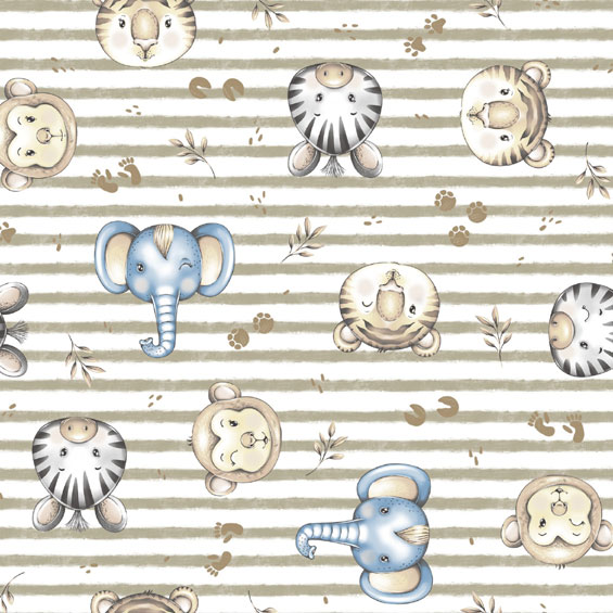 Composê Meia Malha estampada 100%